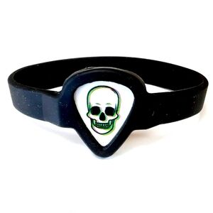 3-D Skull Guitar Pick Holder Bracelet